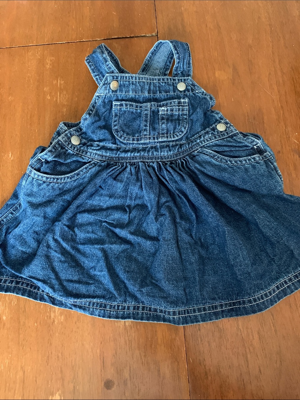 🫐3/$30 Vintage GAP Denim Overall Dress in Dark Blue
